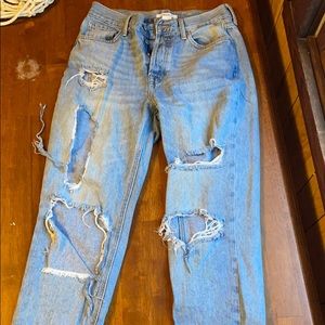Mom fit medium wash jeans